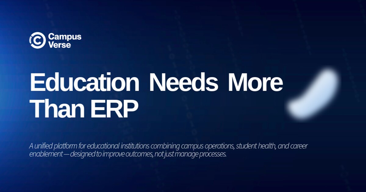 Campus Verse | Beyond ERP for Modern Educational Institutions